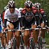 Andy Schleck and his team-mates working in front of the peloton at the Tour of Britain 2006